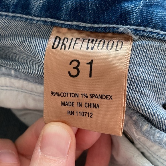 Driftwood Farrah flared jeans women’s 31” raw hem - Picture 7 of 8